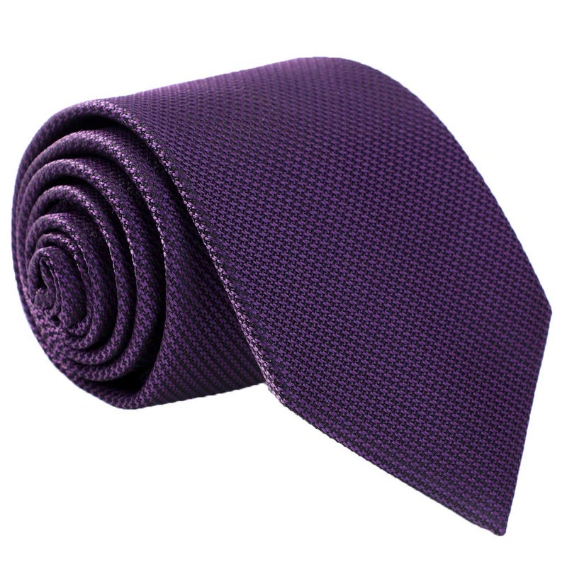 fortunatever Plum Purple Ties For Men,Mens Solid Necktie+Gift Box,58"Ã—3.35" - Image 1